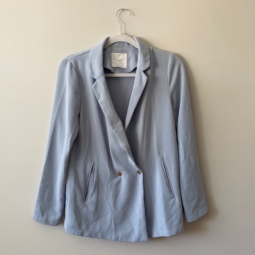 Baby blue blazer - Size XS, fits like SM